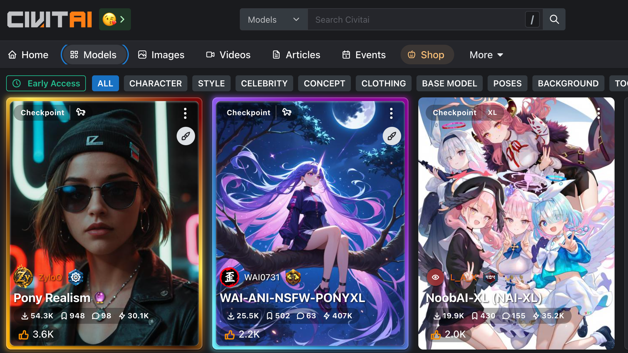 Civit.ai screenshot 2